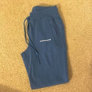 Alphalete blue joggers women’s small excellent used condition